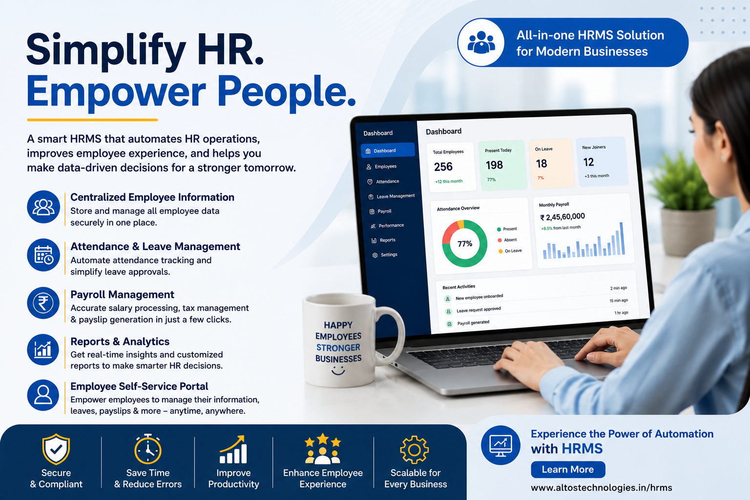 How HRMS Helps HR Teams Hire, Manage, and Retain Top Talent