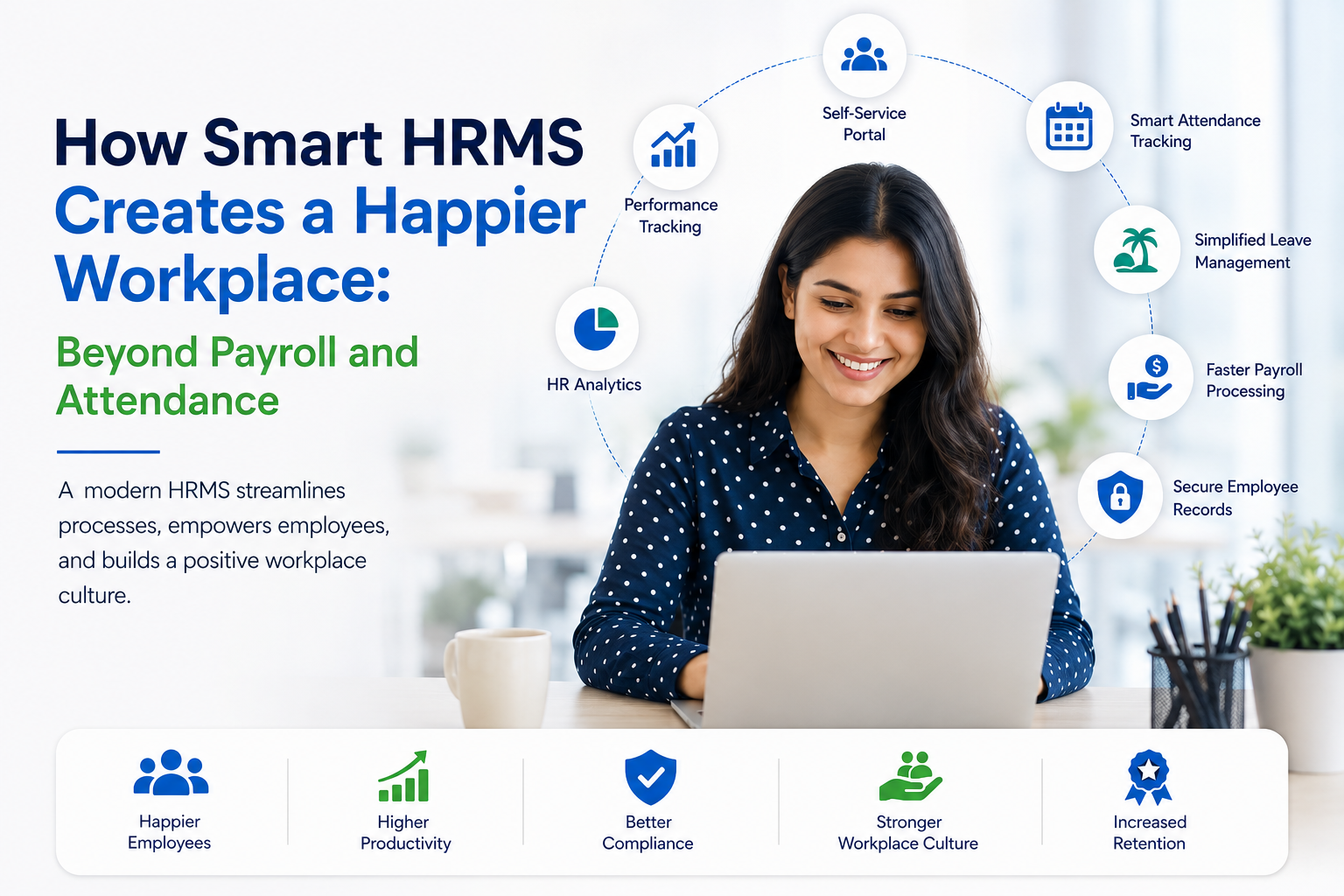 How Smart HRMS Creates a Happier Workplace: Beyond Payroll and Attendance
